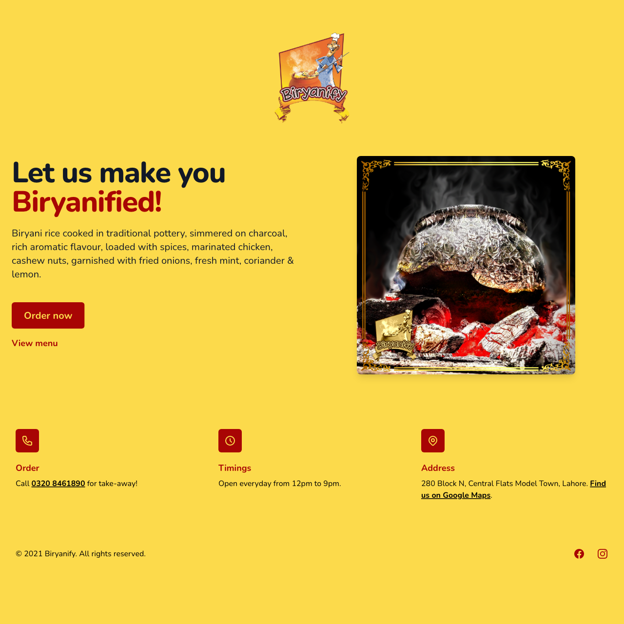 Biryanify | Authentic matka-briyani in Lahore