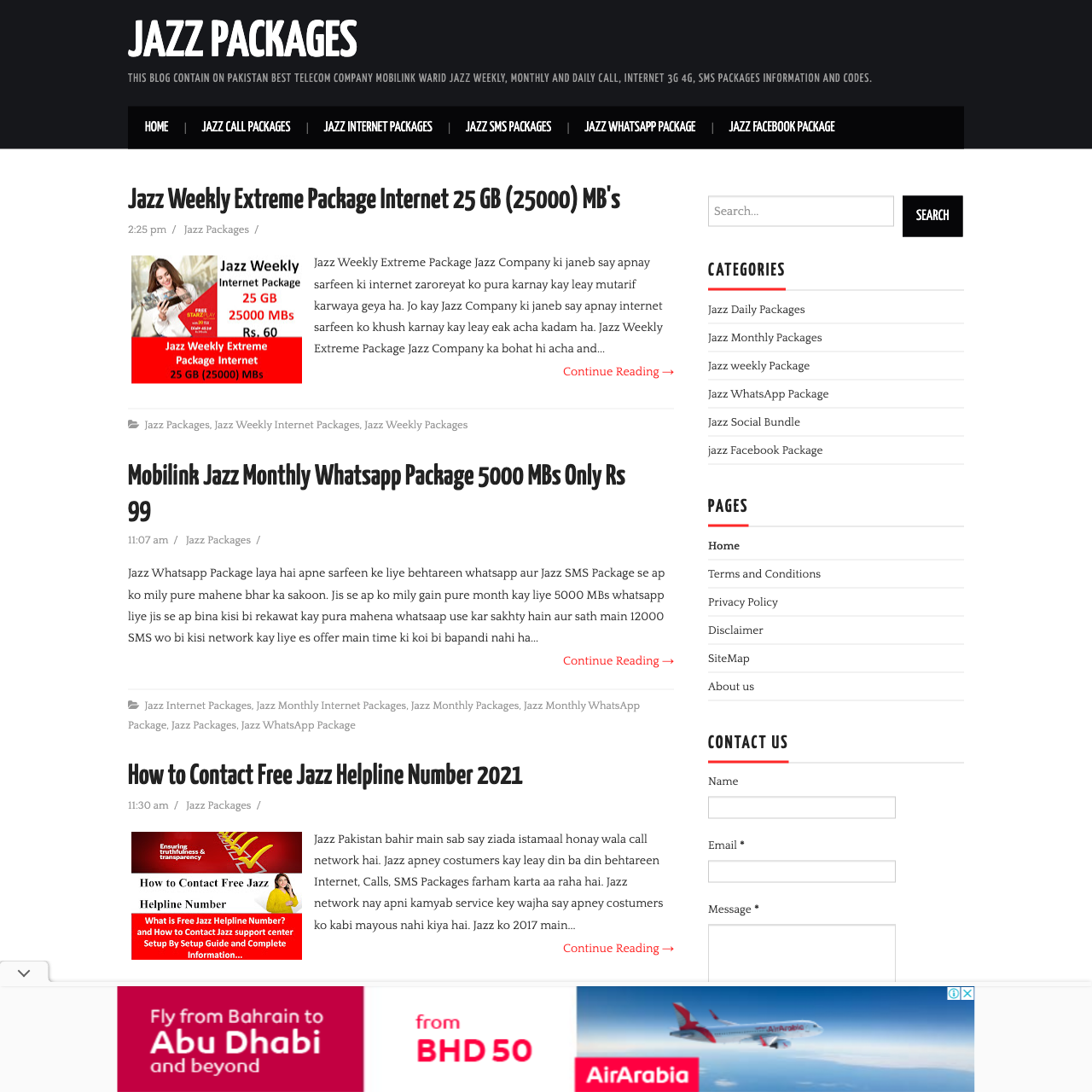 Jazz Packages