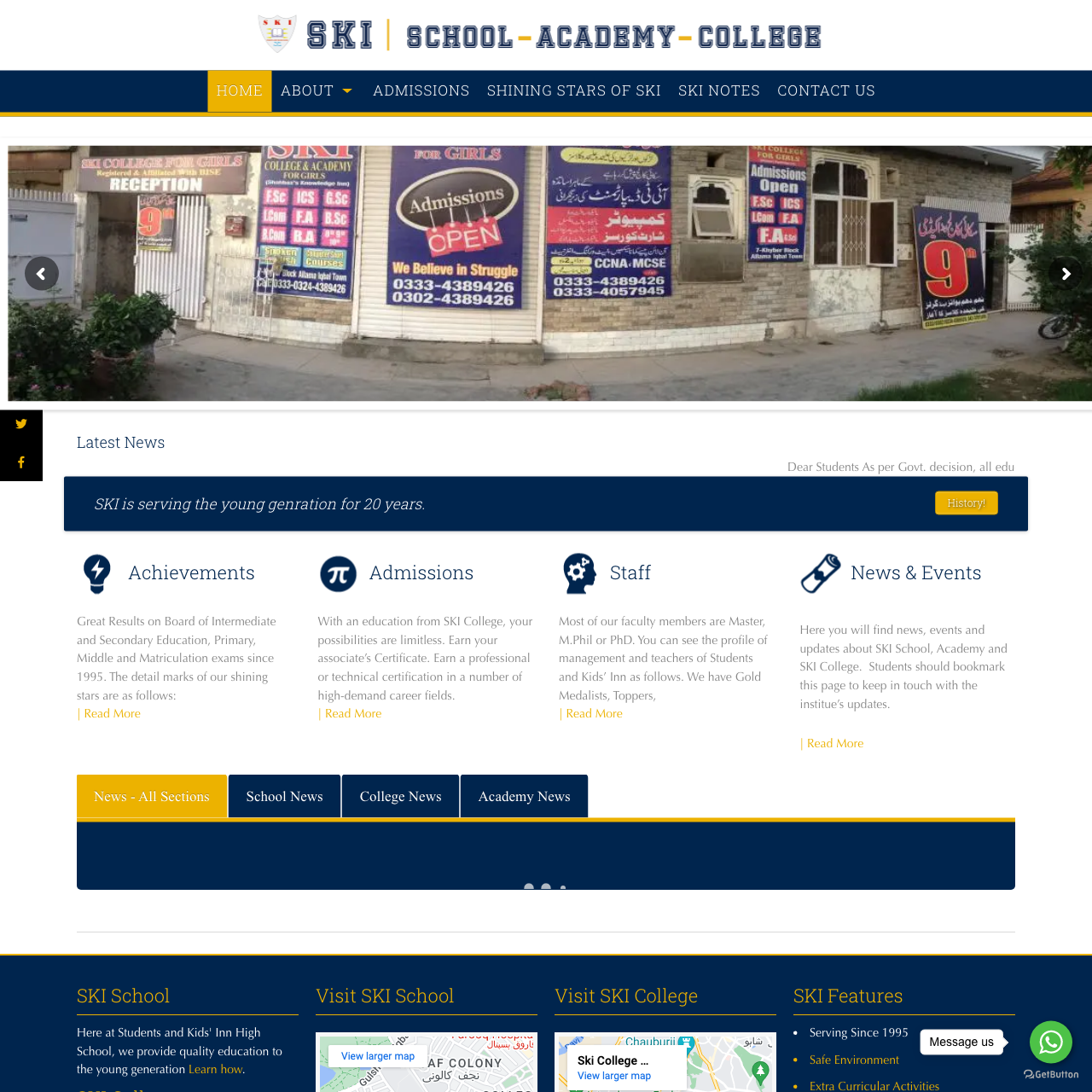 SKI School and SKI College | The Best School in Lahore