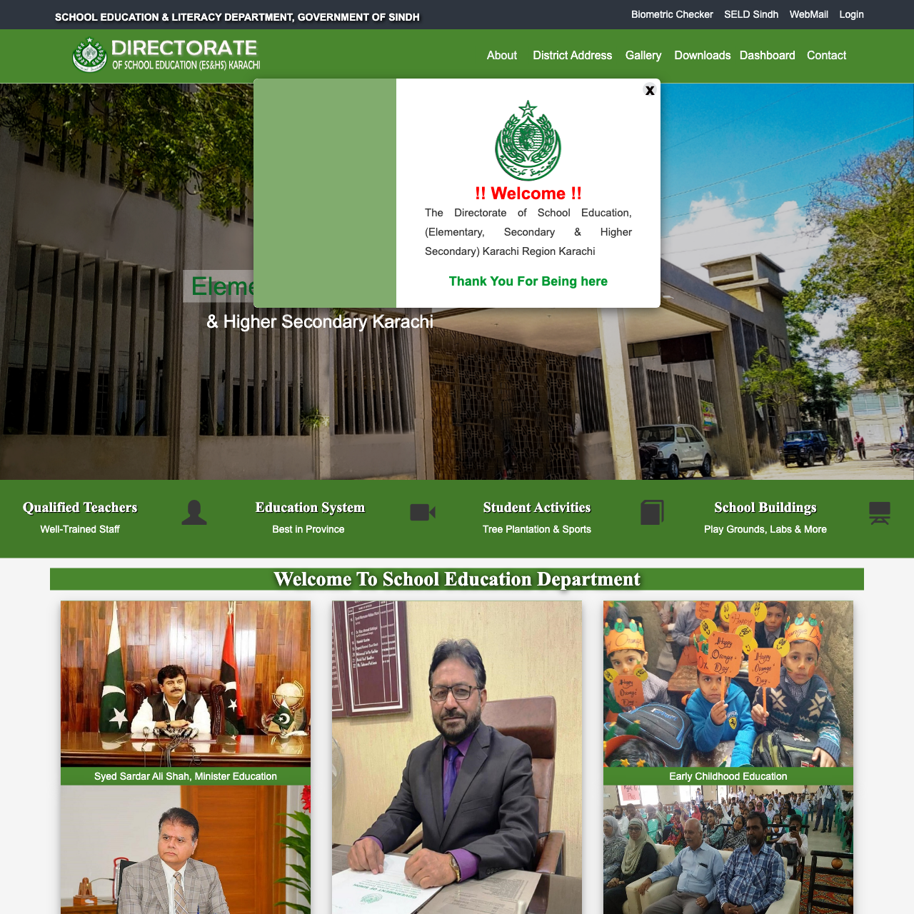 Director School Education Karachi