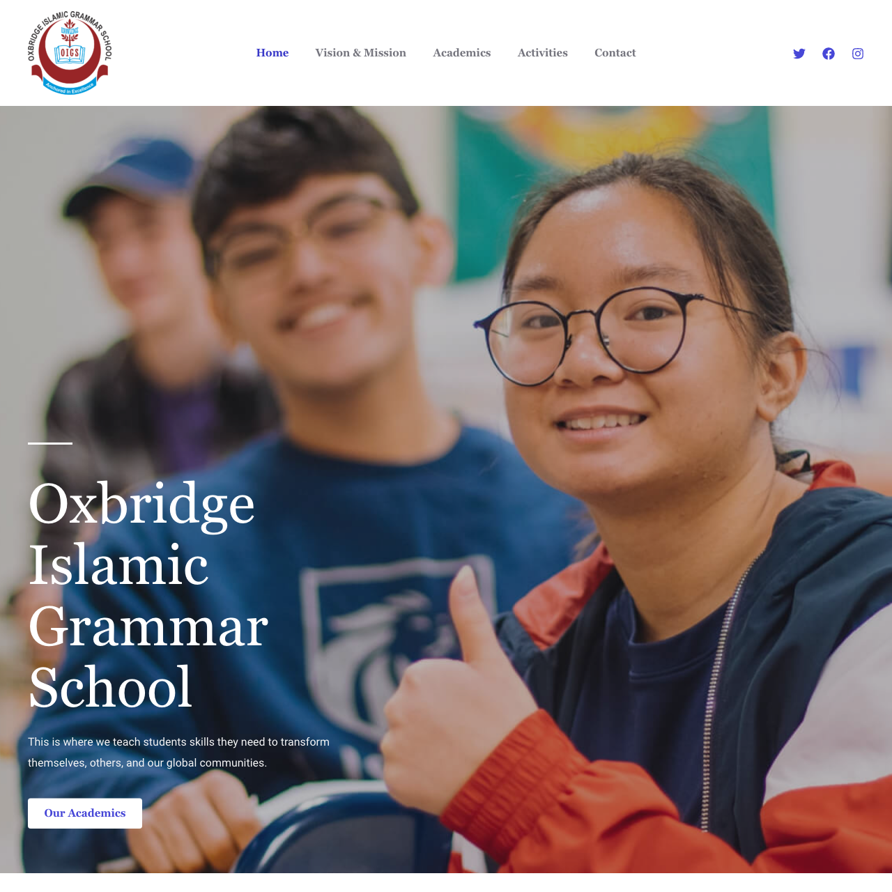 OXBRIDGE Islamic Grammar School