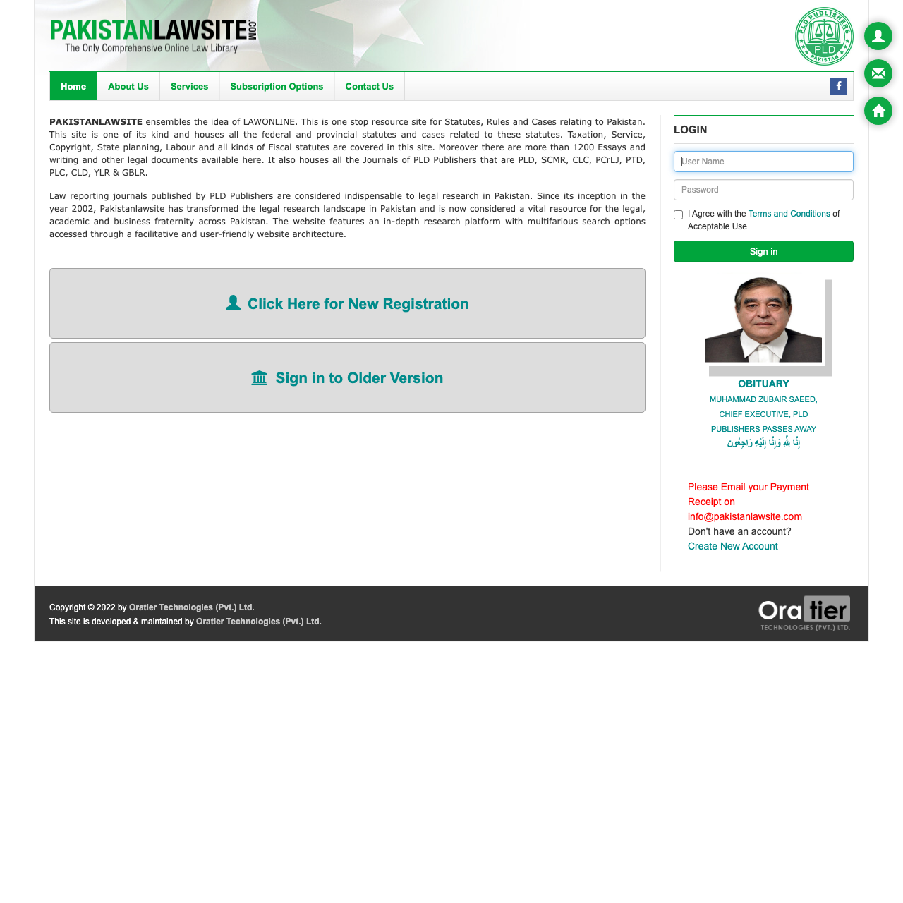 PAKISTAN LAW SITE