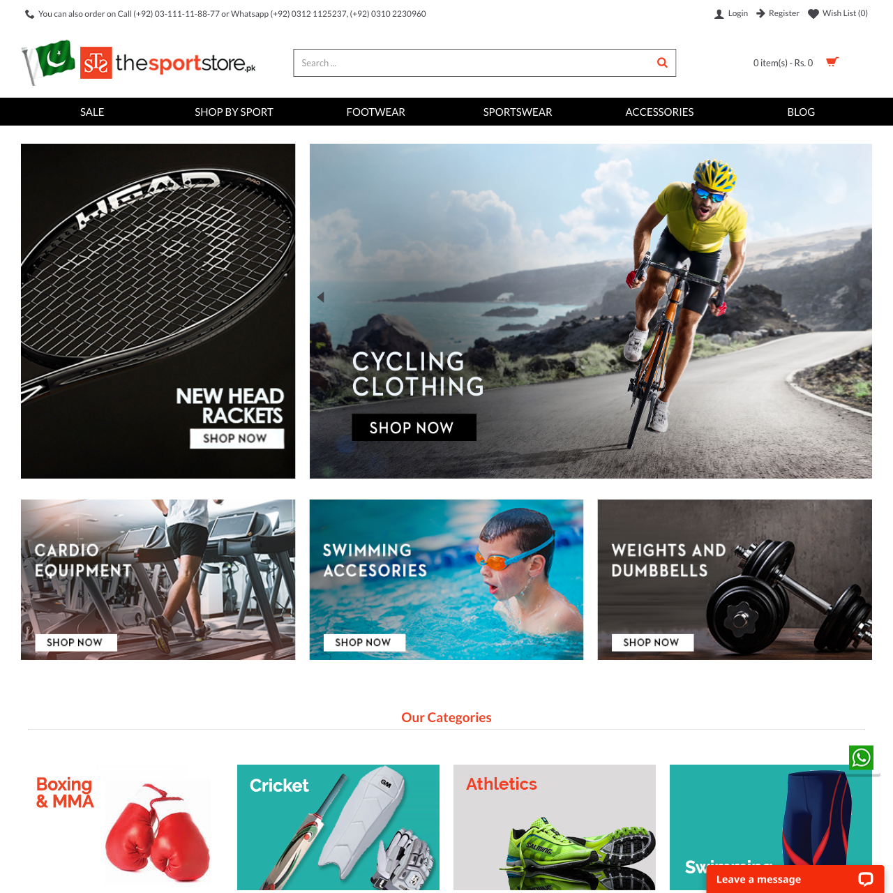 Pakistan's Premier Online Sports Shopping